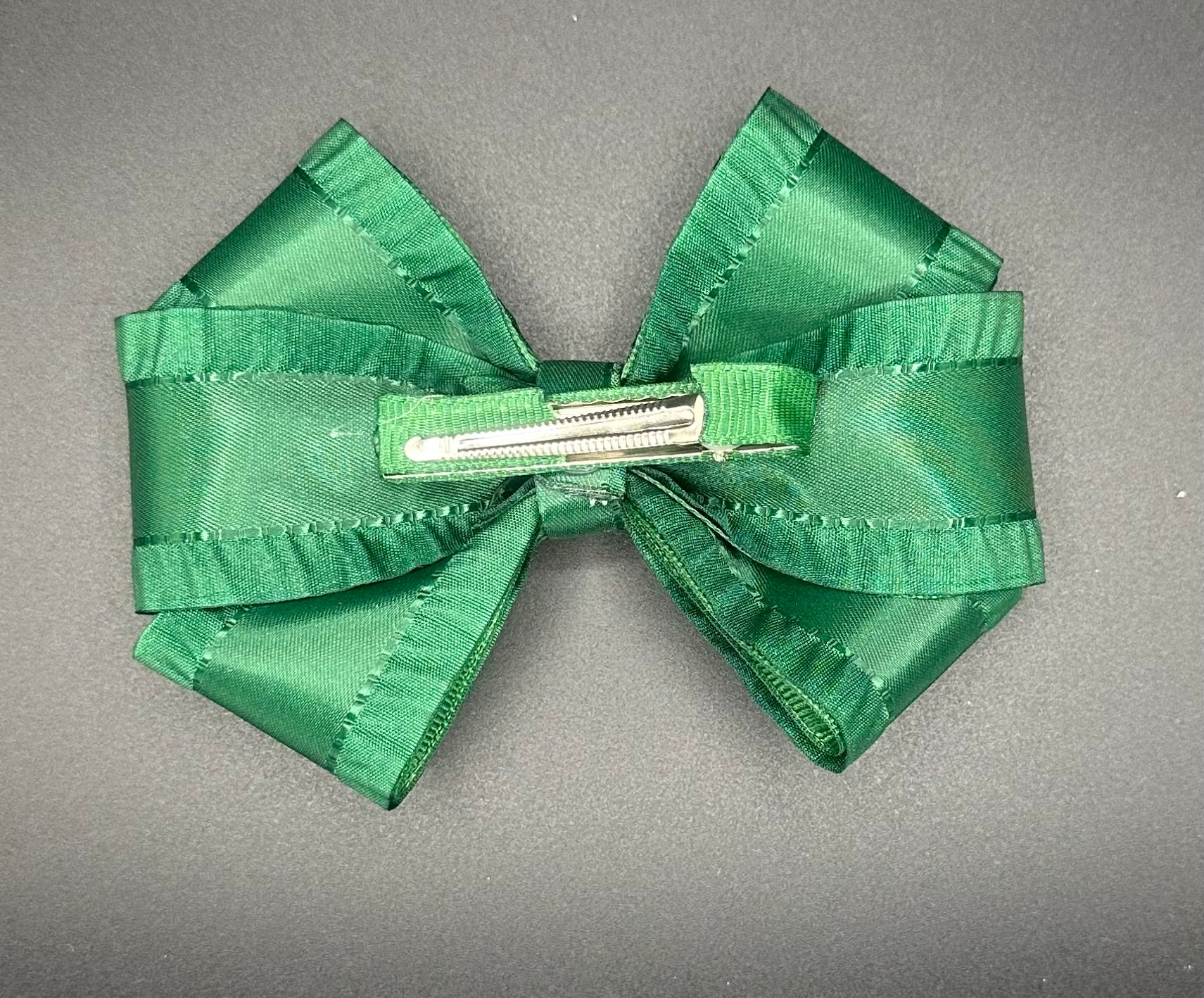 Molly - Sparkly Dark Green with an Alligator Clip