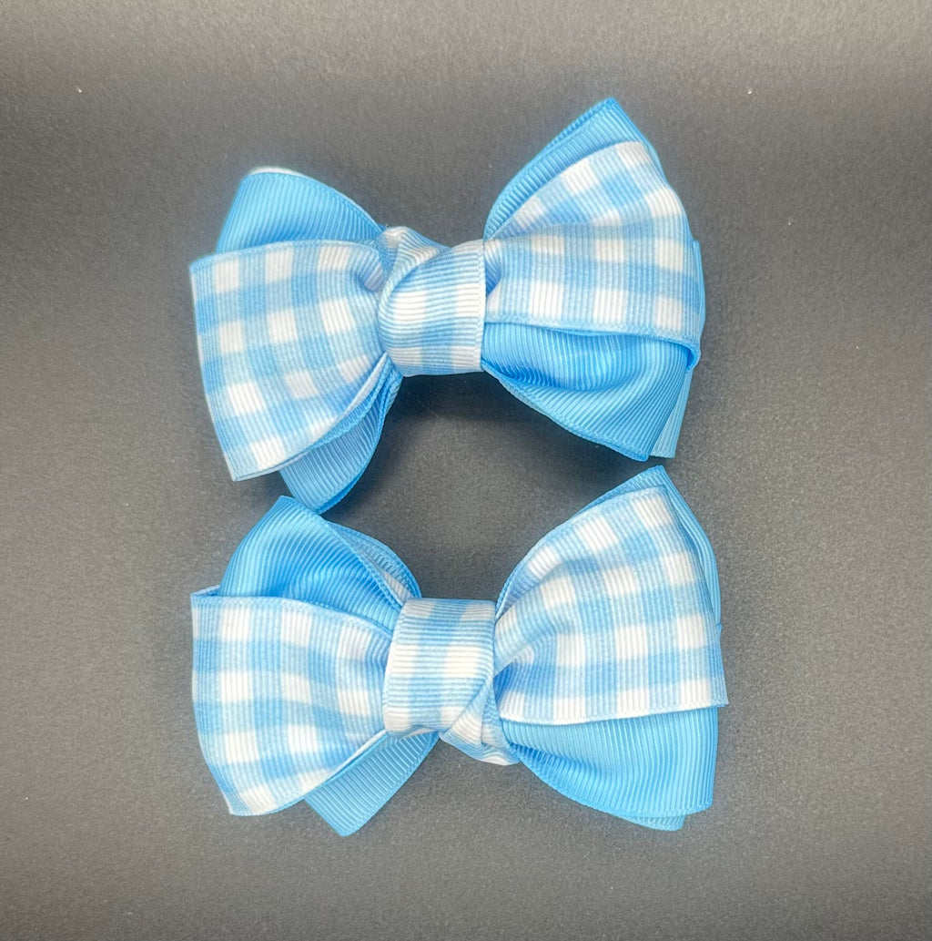 Emmalyn - Blue Gingham Piggies