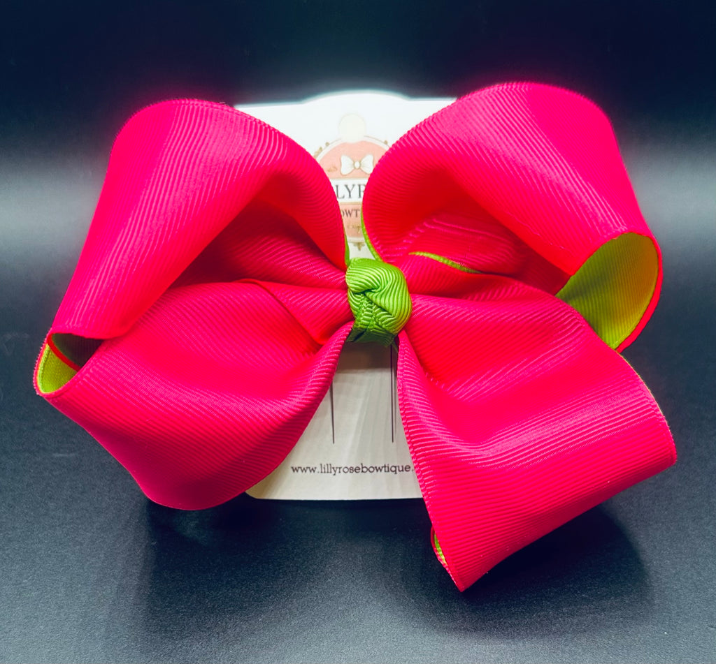 Evie - Hot Pink and Lime Green