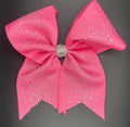 Kelli - Sparkly Hot Pink Cheer Bow