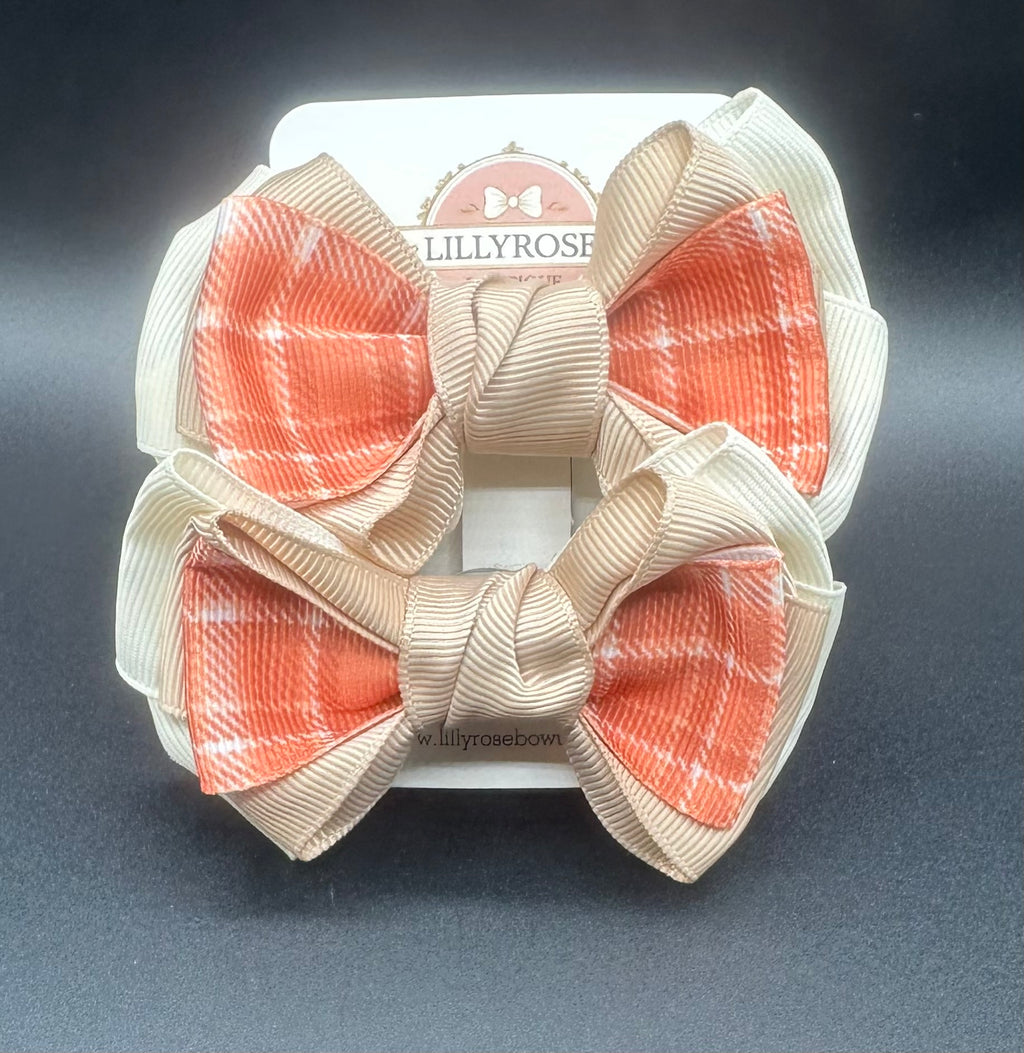 Charlotte - Pumpkin Spice Plaid Piggies