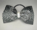 Kelli - Sparkly Black Tailless Cheer Bow