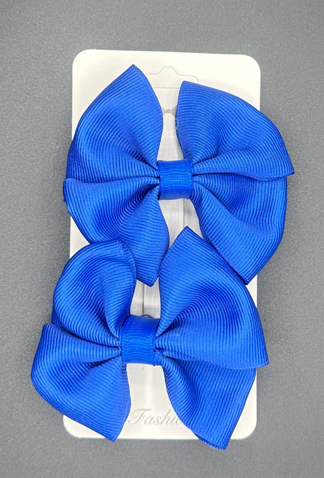 Emma - Royal Blue Pinwheel Bows with Alligator Clip