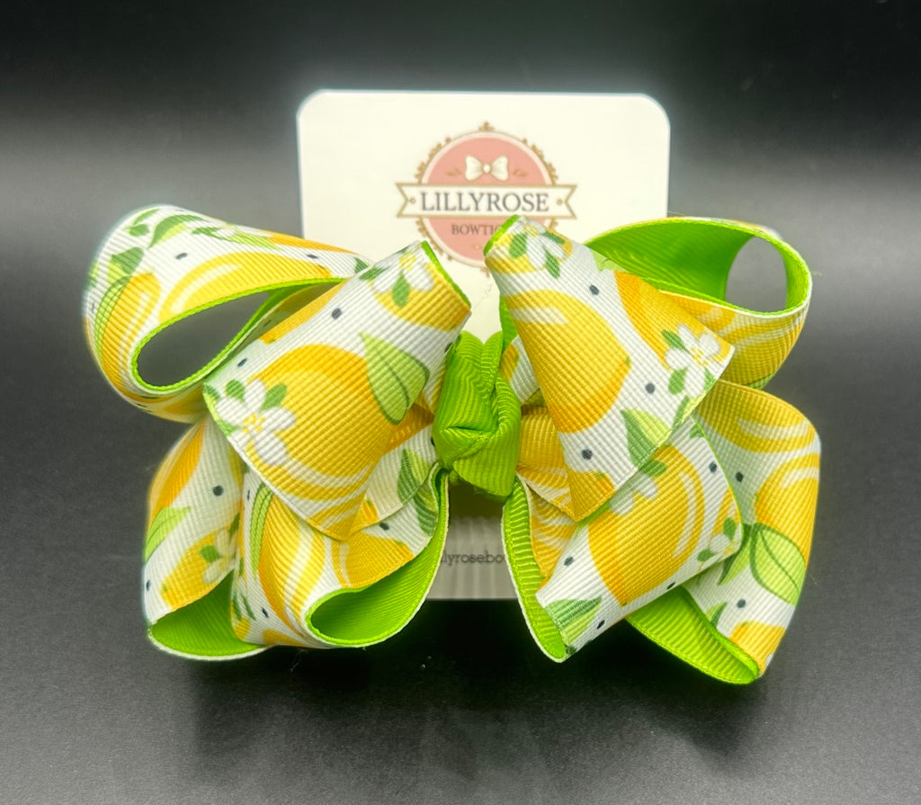 LillyRose - Lemon Squeeze with Alligator Clip - Size: Medium