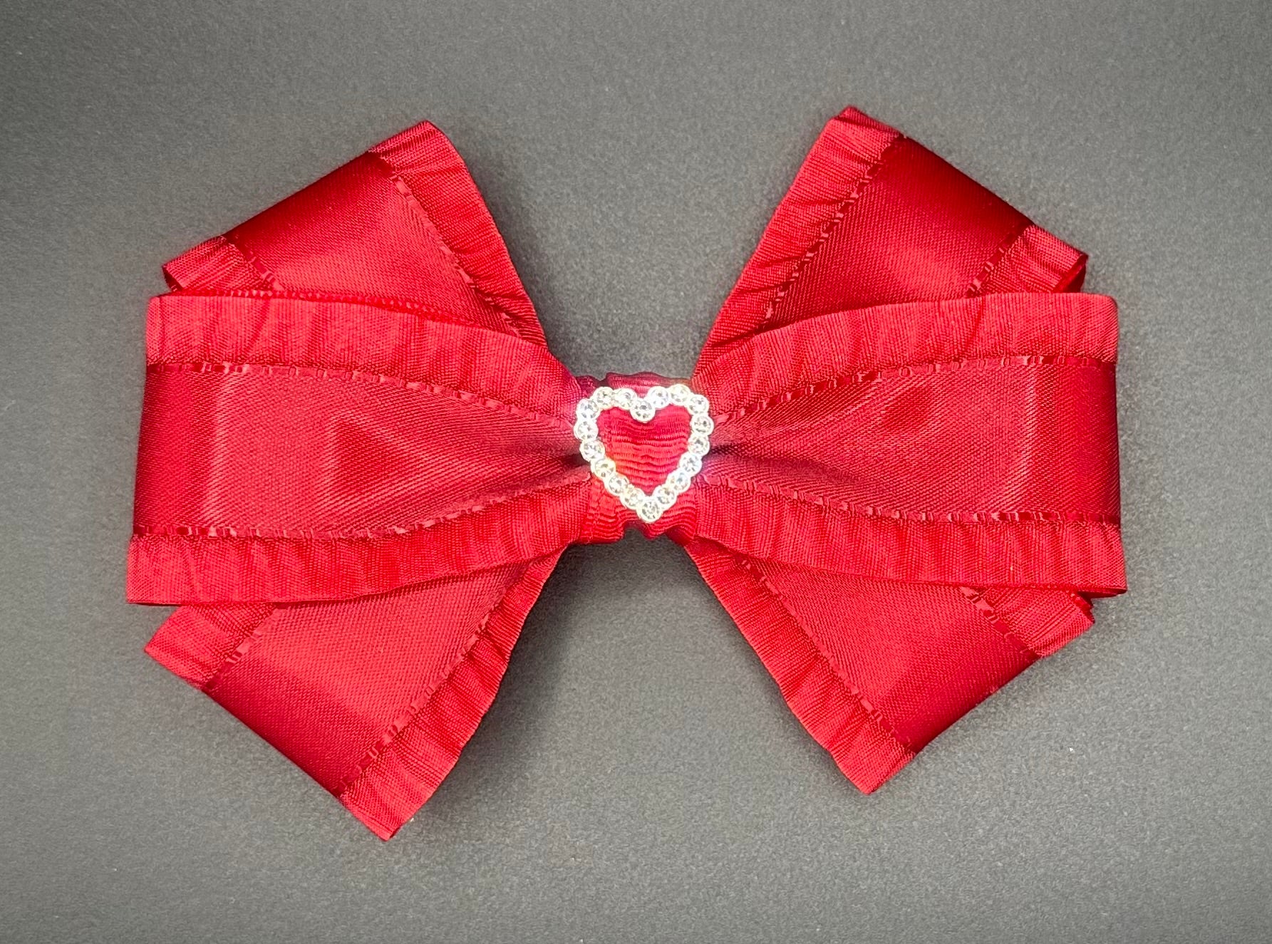Molly - Sparkly Ruby Red with an Alligator Clip