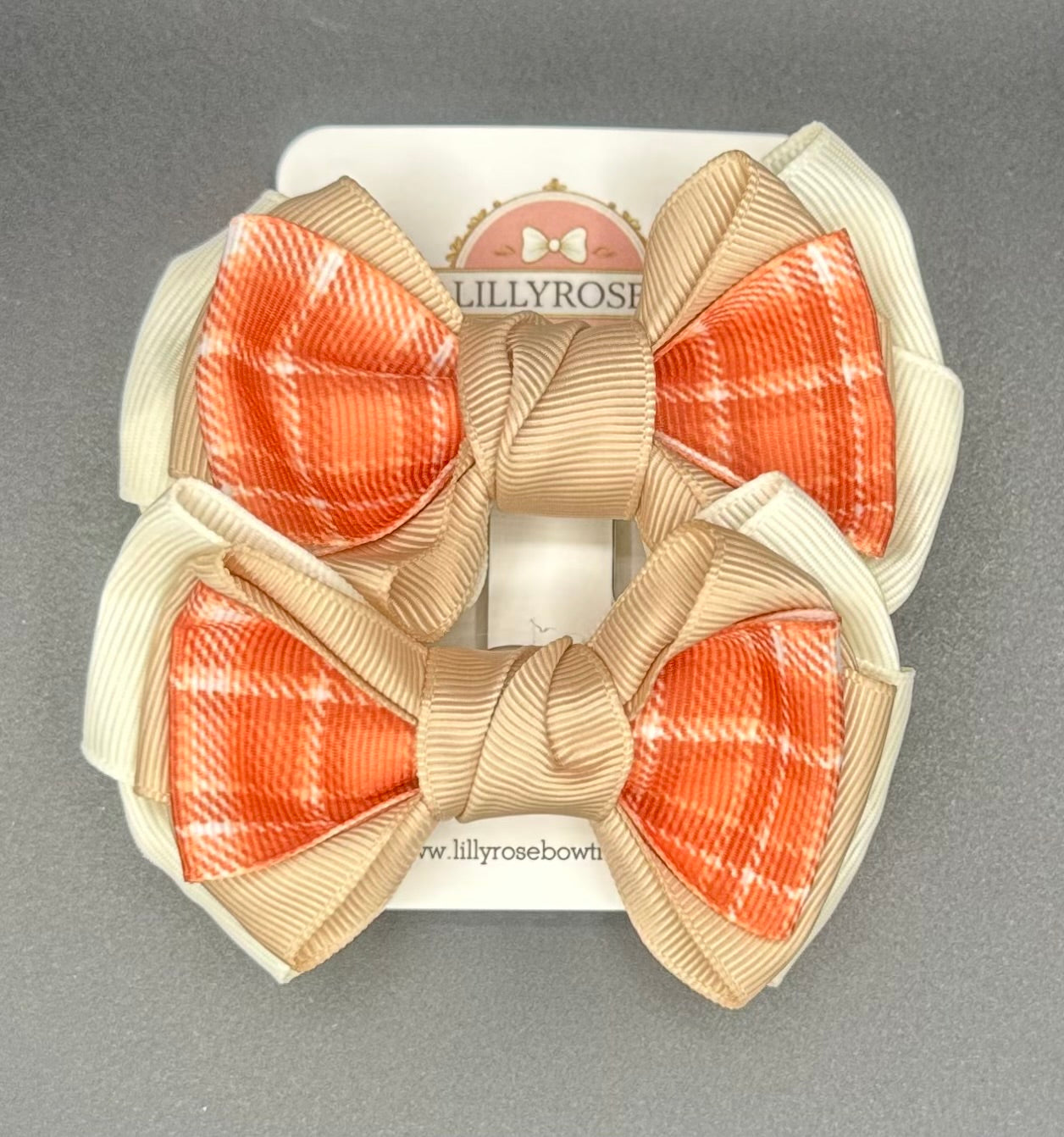 Charlotte - Pumpkin Spice Plaid Piggies
