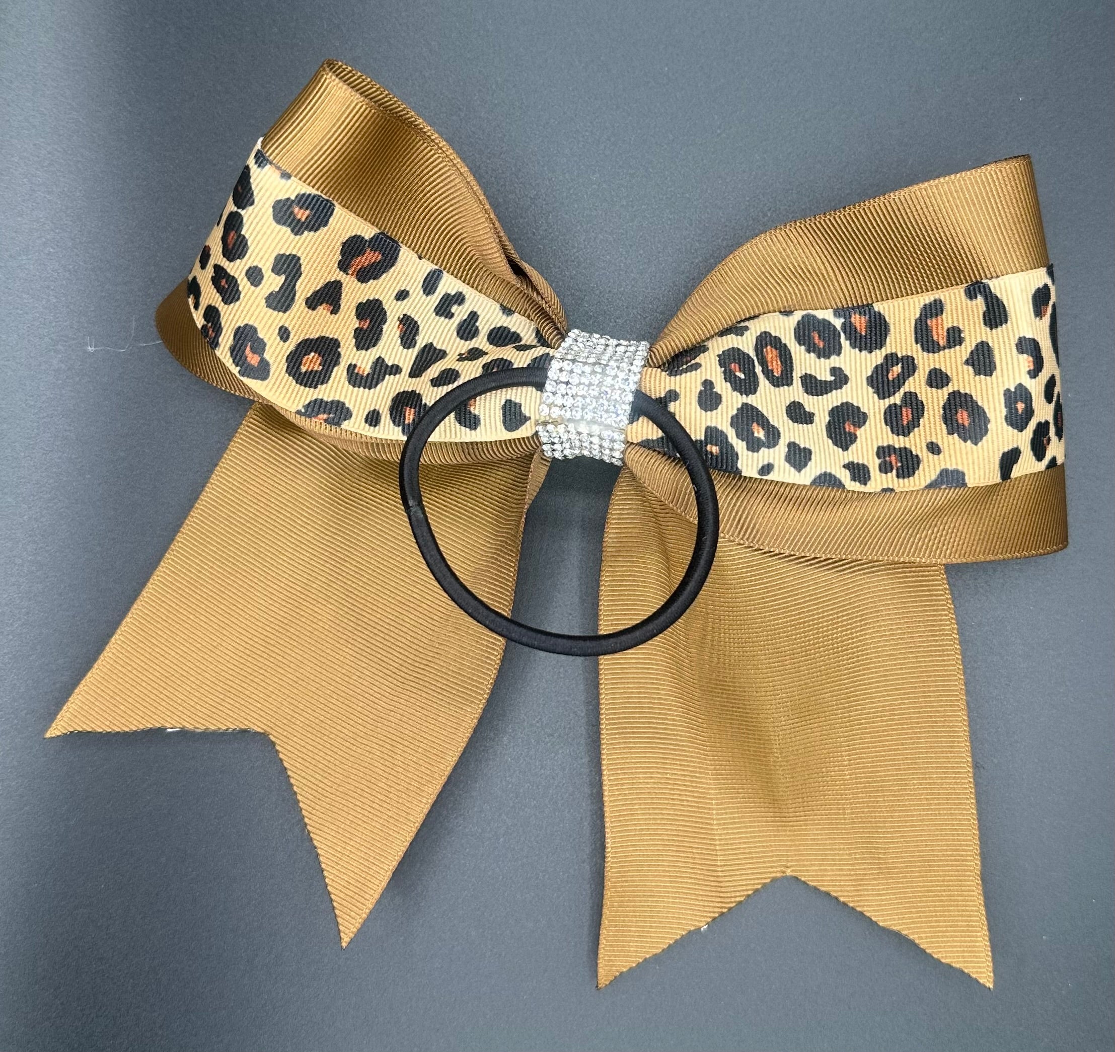 Kelli - Leopard Cheer Bow