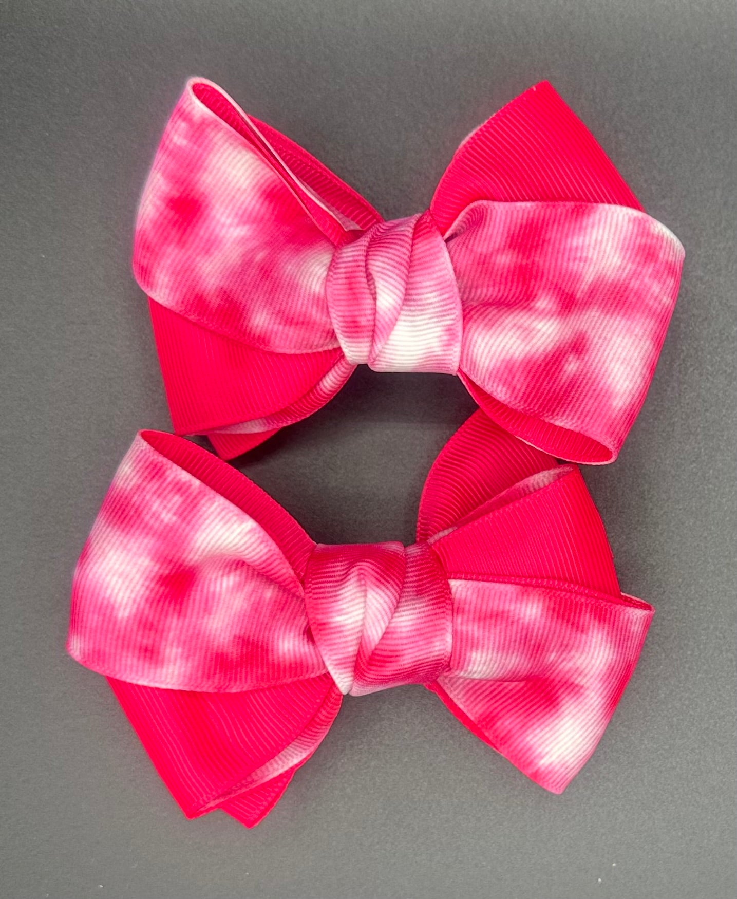 Emmalyn - Hot Pink Tie-Dye Piggies