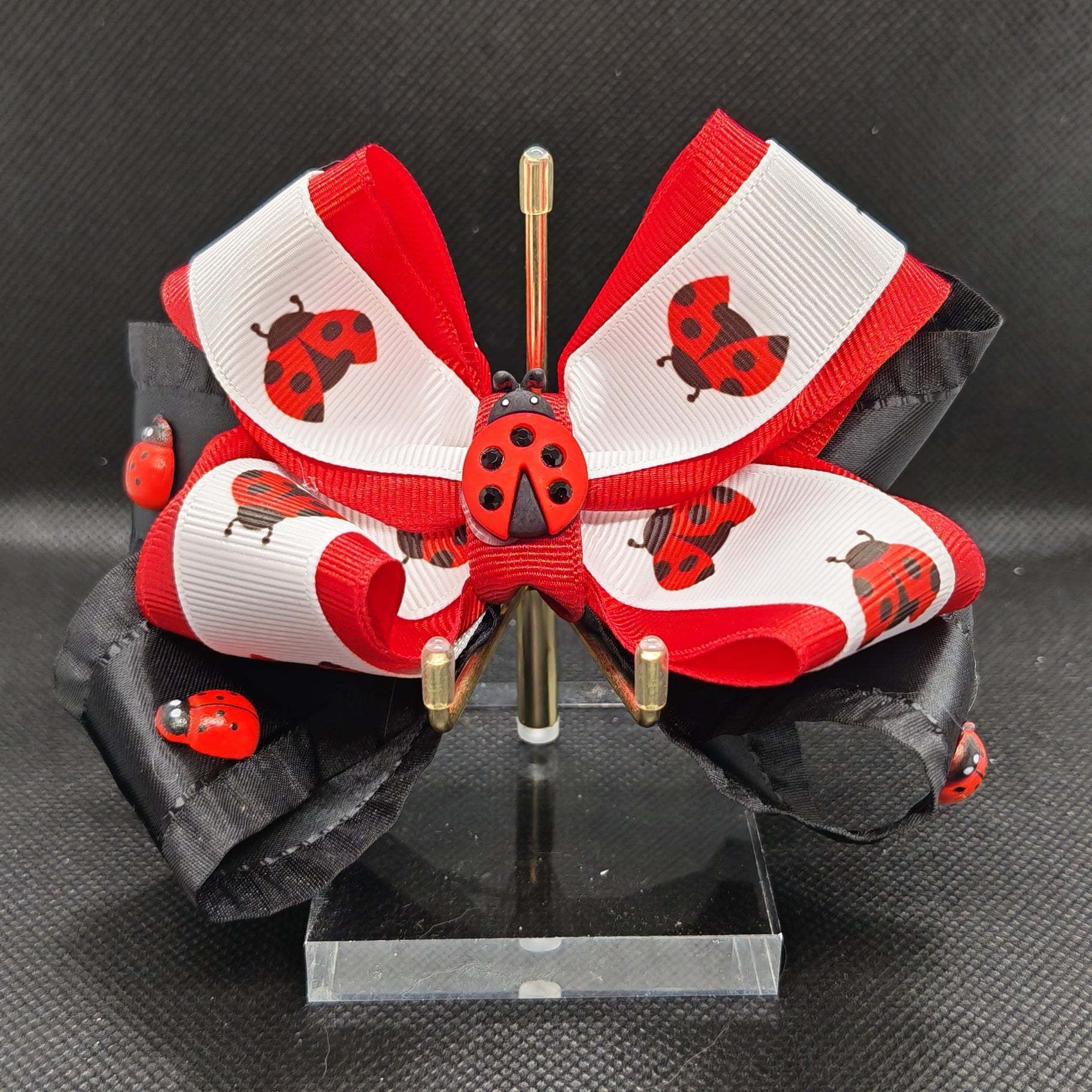 Ladybug hair clip